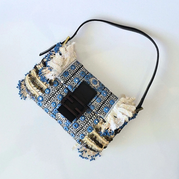 Fendi Baguette Beaded Fringe Mirror Detail - Picture 14 of 15